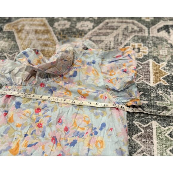 Something Navy Floral One-Shoulder Top - White and Pastel - Picture 6 of 7